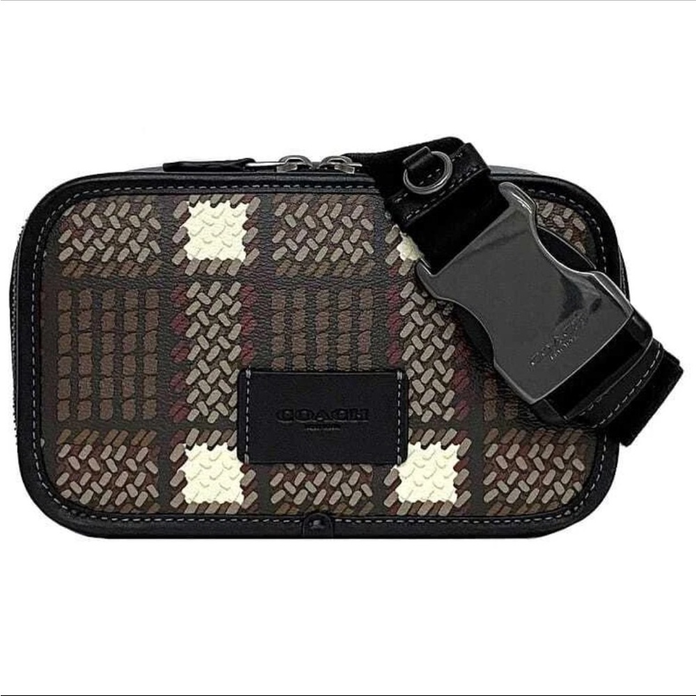 Coach Wyatt Belt Bag Black Red Plaid - Unused